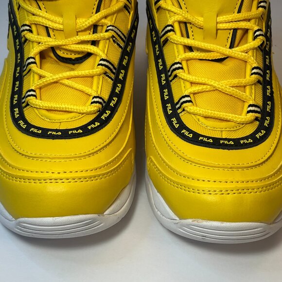 FILA Men's Sneaker- Ray Repeat,Yellow/White - Picture 10 of 12